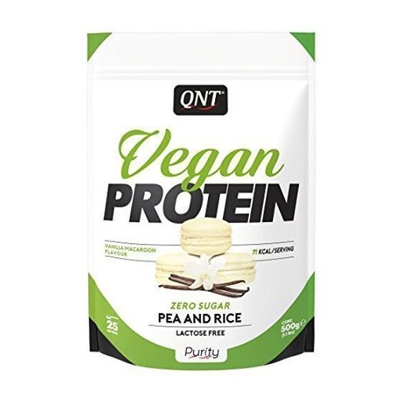 VEGAN PROTEIN (PROTEÍNA DE GUISANTE y ARROZ) 500GR. (QNT)