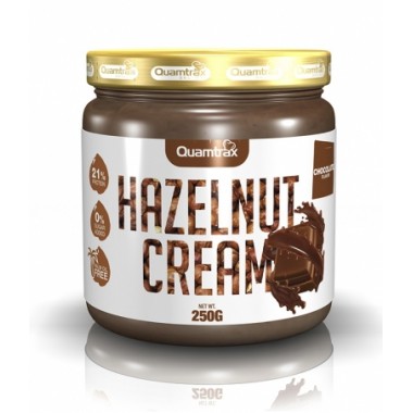 HAZELNUT CREAM (CREMA DE AVELLANAS) SABOR CHOCOLATE 250GR.(QUAMTRAX)