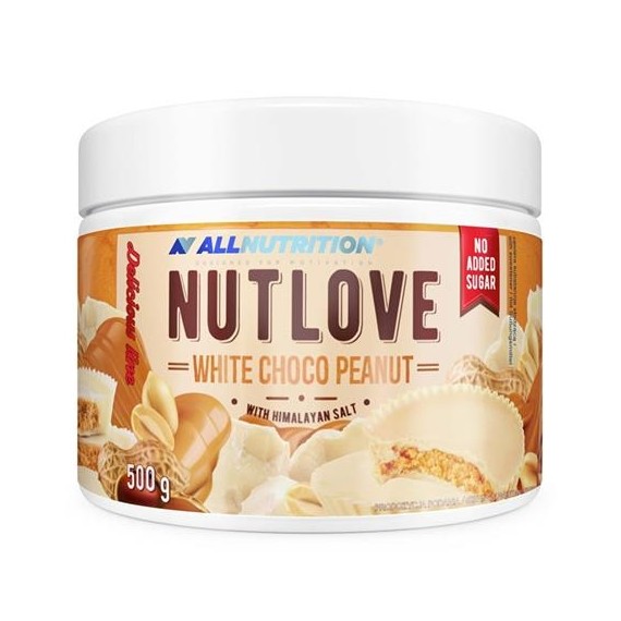 NUTLOVE WHITE CHOCO PEANUT WITH HIMALAYAN SALT 500G (ALLNUTRITION)