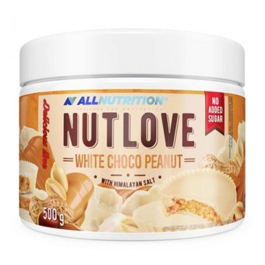 NUTLOVE WHITE CHOCO PEANUT WITH HIMALAYAN SALT 500G (ALLNUTRITION)