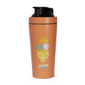 SHAKER MEZCLADOR DE ACERO INOXIDABLE "TROPICAL SKULL NARANJA" 800ML - (Quamtrax)