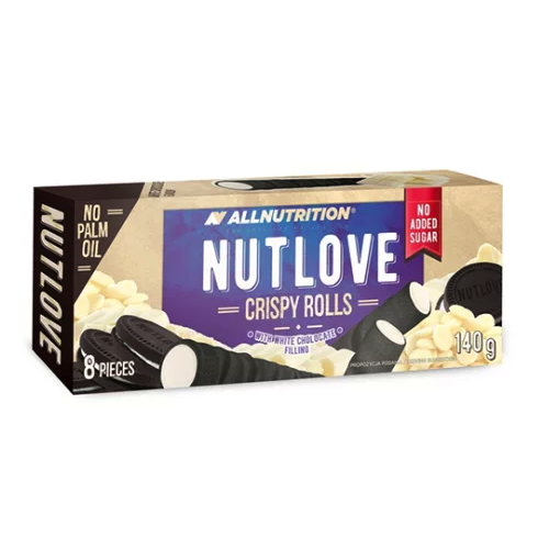 Nutlove Crispy Rolls White Choco 140G (Allnutrition)