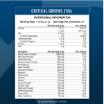 CRITICAL GREENS 250G SIN SABOR (APPLIED NUTRITION)