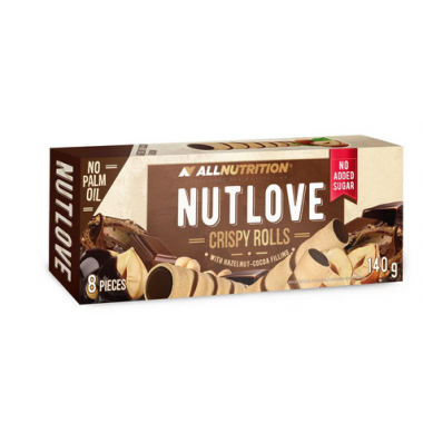 Nutlove Crispy Rolls Hazelnut Cocoa 140G (Allnutrition)