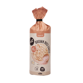 Brown Rice Cakes With Himalayan Salt 12X120G (Quamtrax)