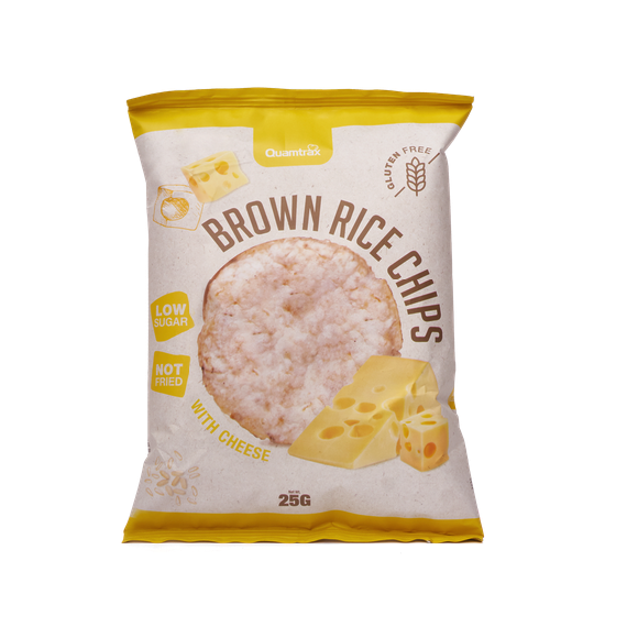 Brown Rice Chips 8X25G (Quamtrax)