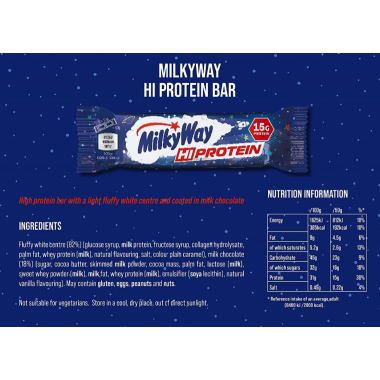 MilkyWay Hi Protein Bar 12X50G. (Snickers-MYMs-Mars)